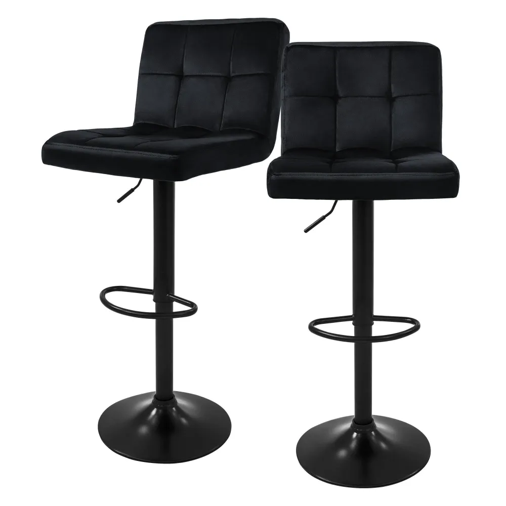 Set van 2 barkrukken Abigail velvet ECD Germany