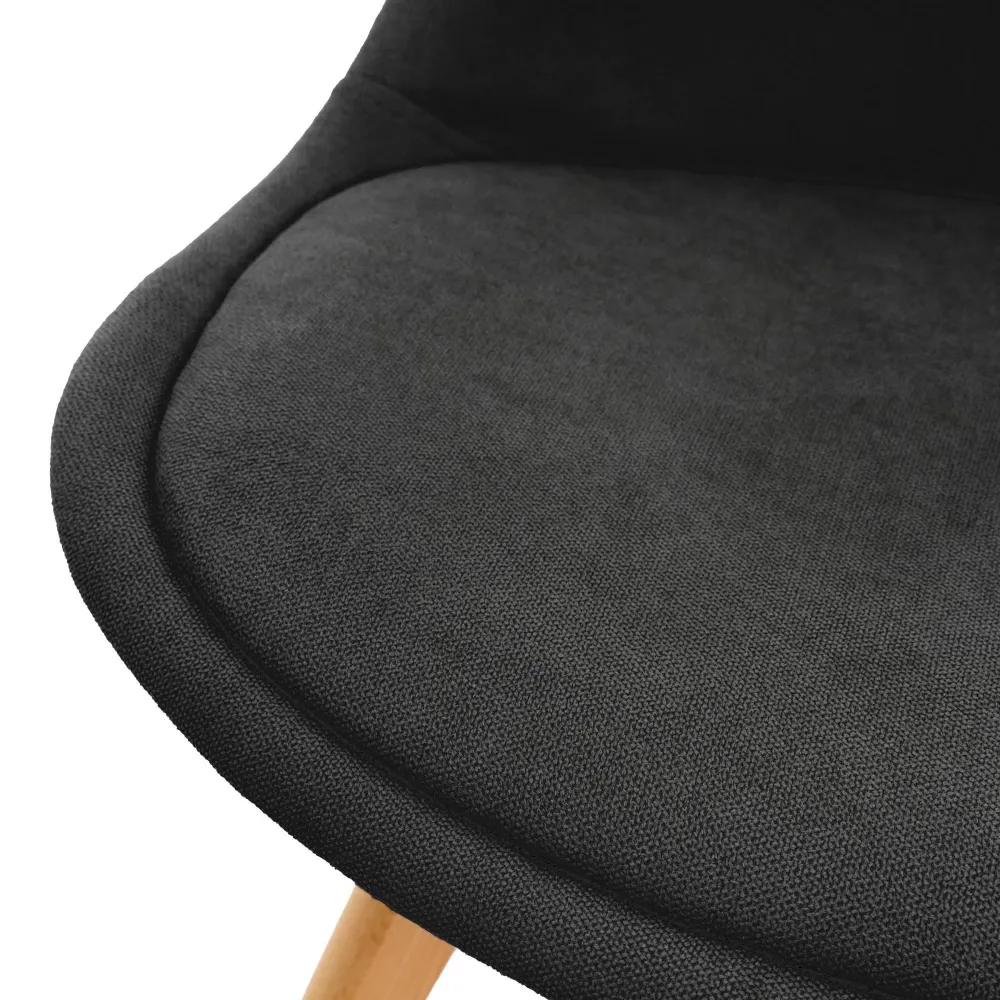 Set van 4 eetkamerstoelen Alison linnen ECD Germany
