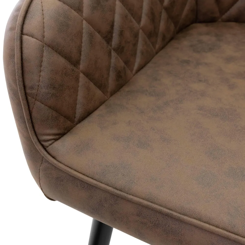 Set van 6 eetkamerstoelen Amino kunstleer ECD Germany