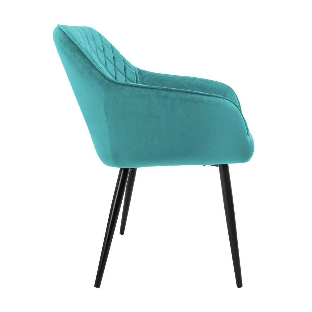 Set van 4 eetkamerstoelen Amino velvet ECD Germany