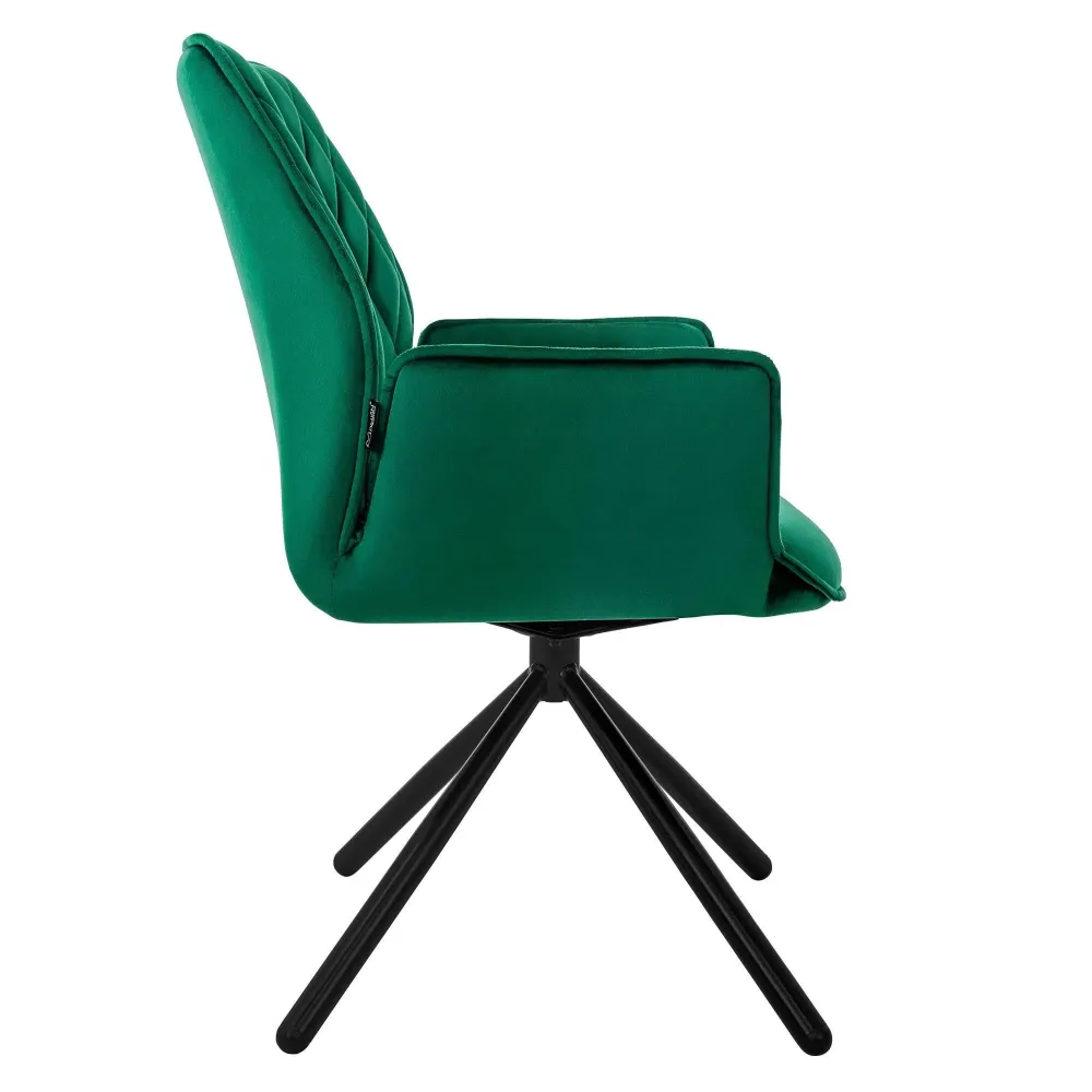 Set van 4 eetkamerstoelen Hale velvet ECD Germany