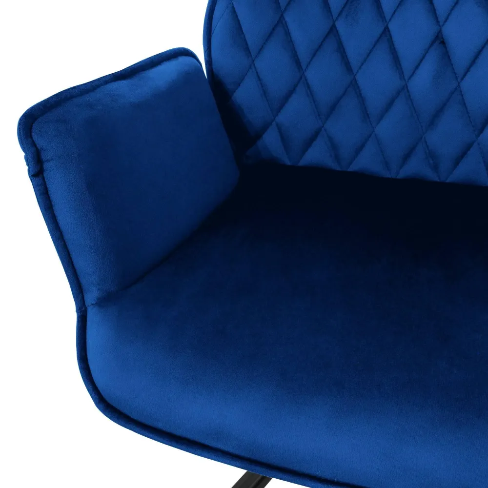 Set van 4 eetkamerstoelen Hale velvet ECD Germany