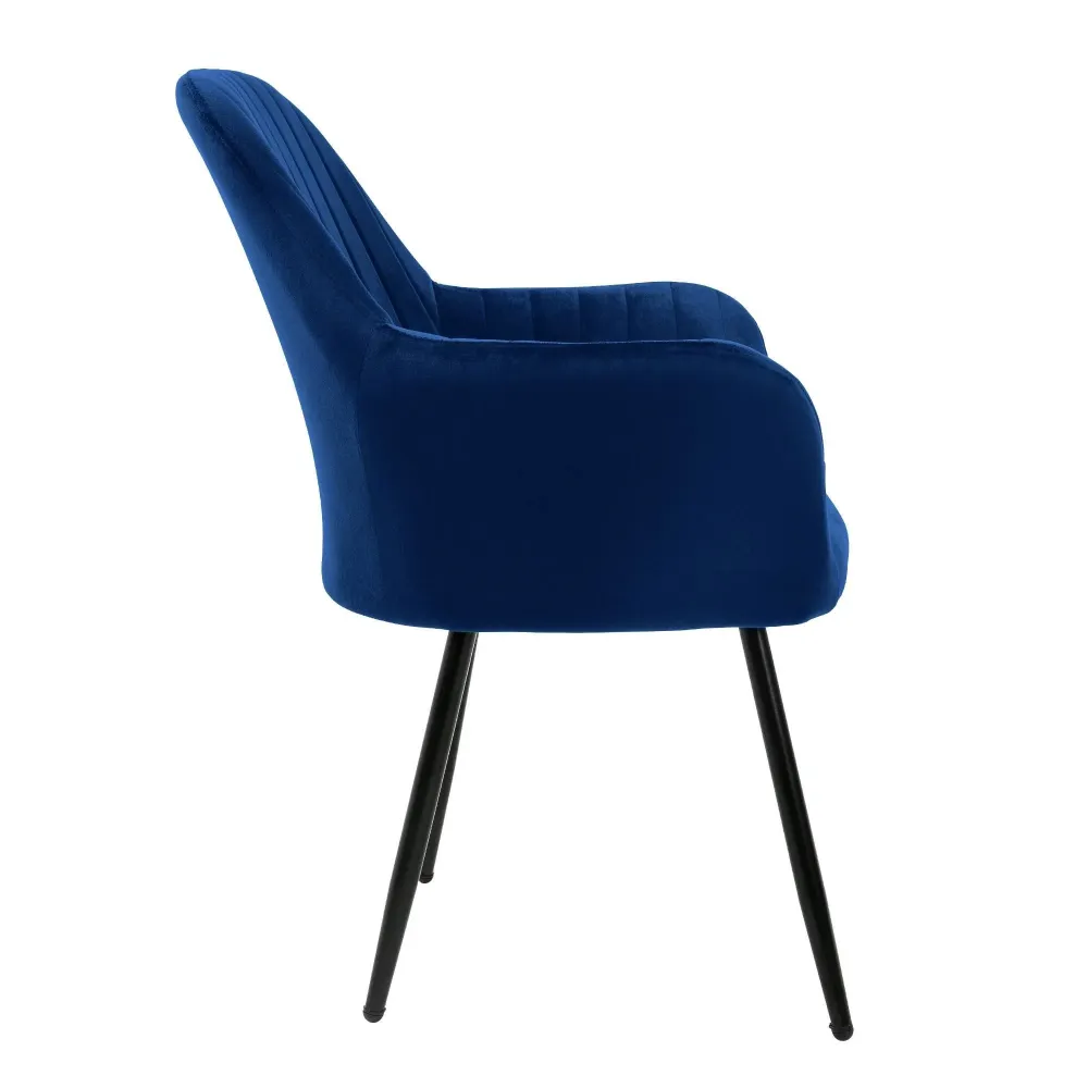 Set van 4 eetkamerstoelen Layla velvet ECD Germany