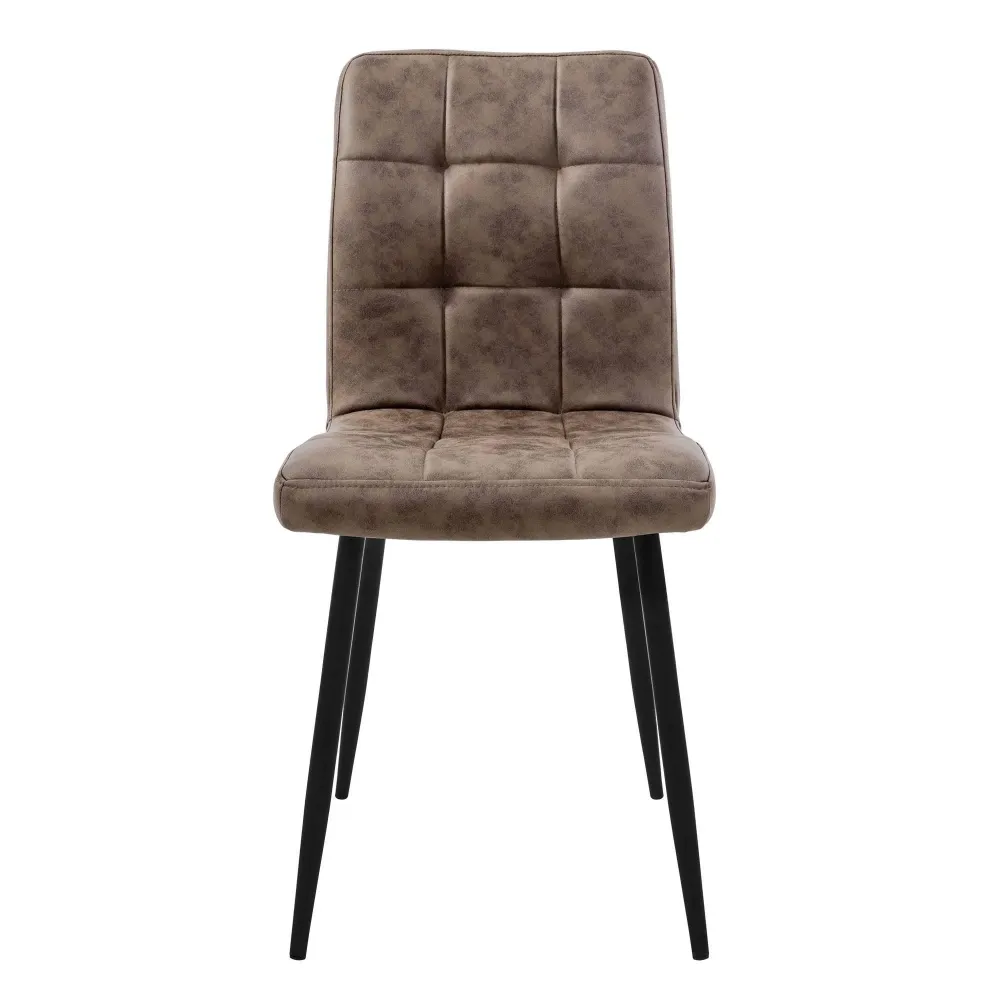Set van 4 eetkamerstoelen Quinn kunstleer ECD Germany