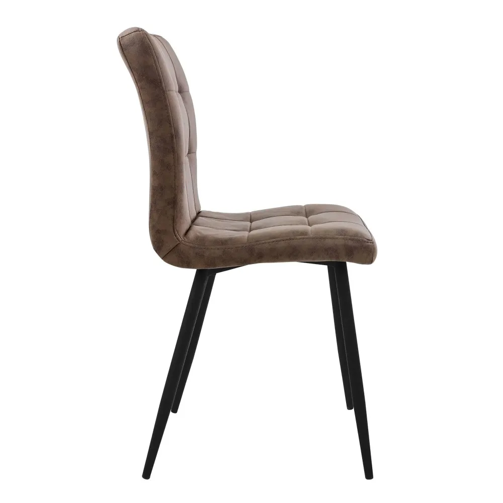 Set van 4 eetkamerstoelen Quinn kunstleer ECD Germany