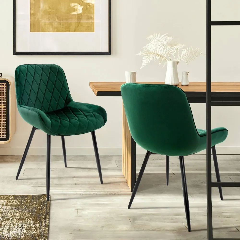 Set van 2 eetkamerstoelen Remy velvet ECD Germany