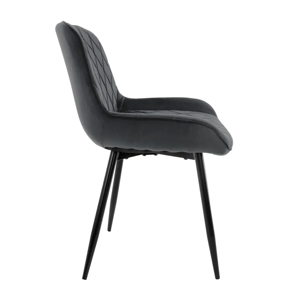 Set van 2 eetkamerstoelen Remy velvet ECD Germany