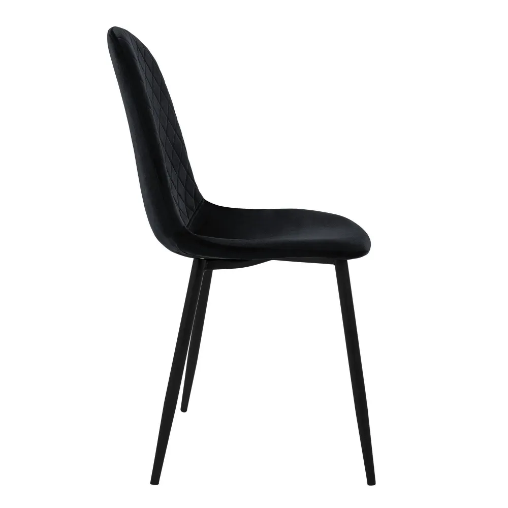 Set van 4 eetkamerstoelen Wisk velvet ECD Germany