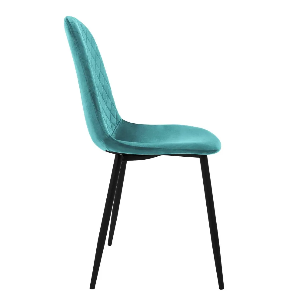 Set van 4 eetkamerstoelen Wisk velvet ECD Germany