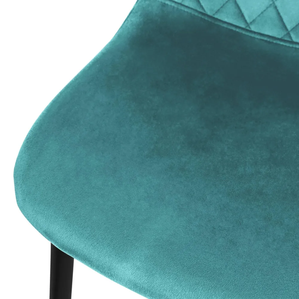 Set van 4 eetkamerstoelen Wisk velvet ECD Germany