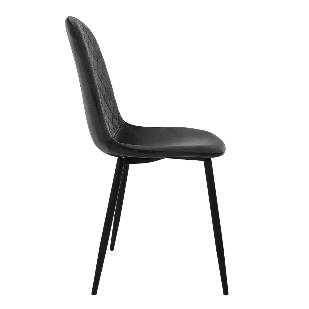 Set van 4 eetkamerstoelen Wisk velvet ECD Germany