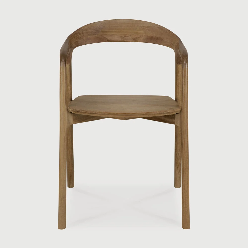 Ethnicraft - Bok Eetkamerstoel Teak/Teak Bruin (met armleuning)