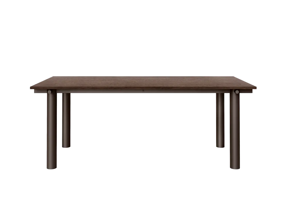 Atura Dining Table - Dark Chocolate/Dark Stained Oak 200 Ferm Living - COM