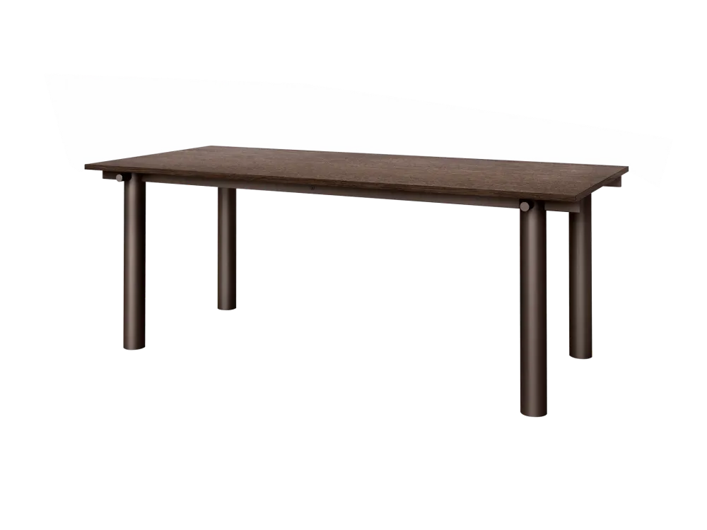 Atura Dining Table - Dark Chocolate/Dark Stained Oak 200 Ferm Living - COM
