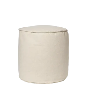 Aun Cotton Pouf - Ø40 - Off-White Ferm Living - COM