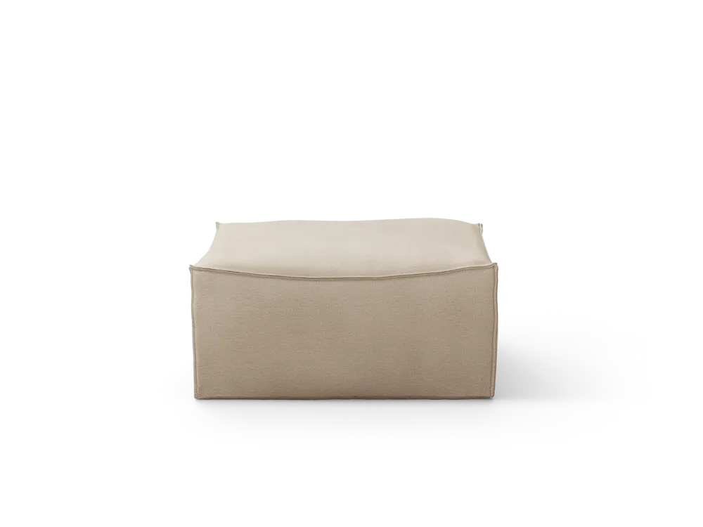 Catena Pouf Square S500 - Rich Linen - Natural Ferm Living - COM