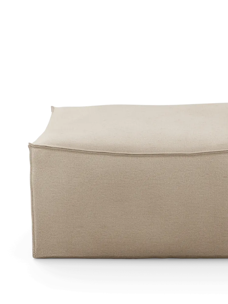 Catena Pouf Square S500 - Rich Linen - Natural Ferm Living - COM