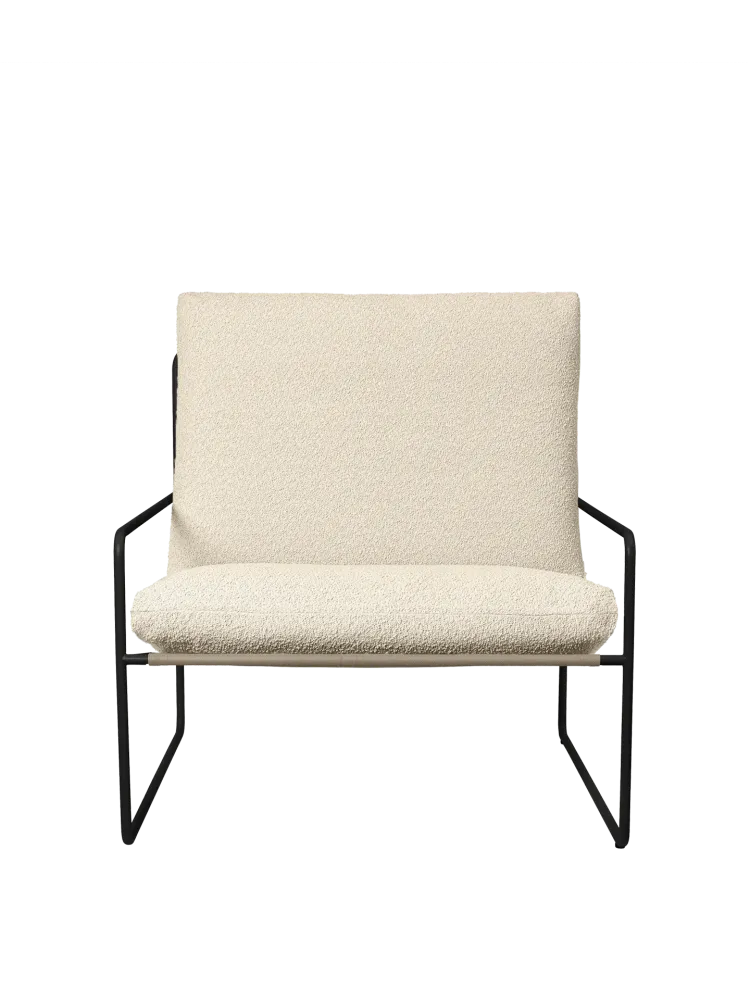 Desert 1-seater - Black - Pure Bouclé - Off-White Ferm Living - COM