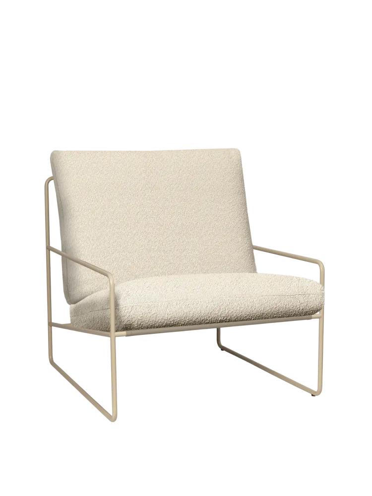 Desert 1-seater - Cashmere - Pure Bouclé - Off-White Ferm Living - COM