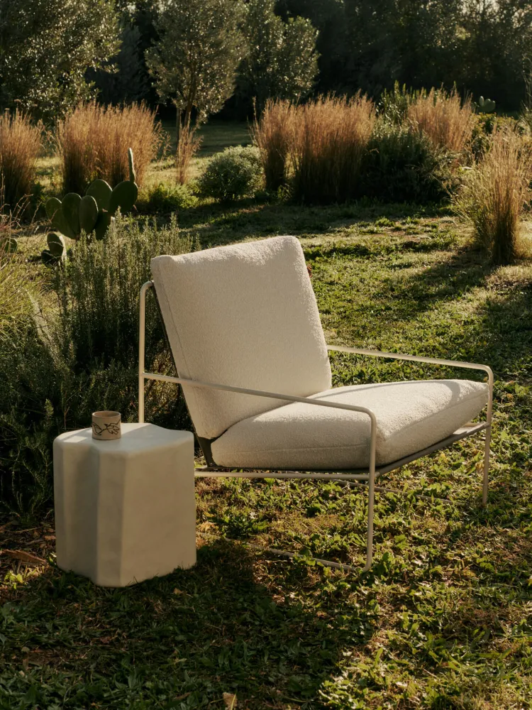 Desert 1-seater - Cashmere - Pure Bouclé - Off-White Ferm Living - COM