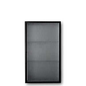 Haze Wall Cabinet - Reeded Glass - Black Ferm Living - COM