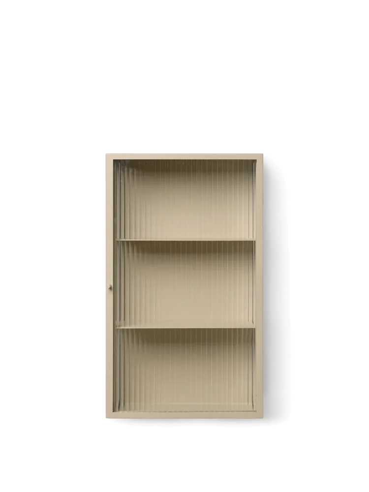 Haze Wall Cabinet - Reeded Glass - Cashmere Ferm Living - COM
