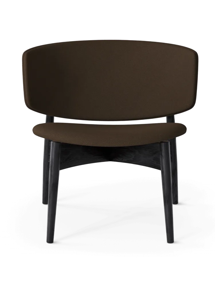 Herman Lounge Chair - Wood - Grain - Black/Chocolate Ferm Living - COM