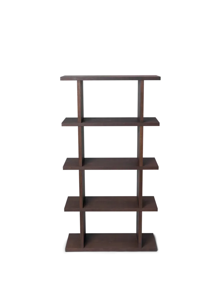 Kona Bookcase - 1x4 - Dark Stained Oak Ferm Living - COM