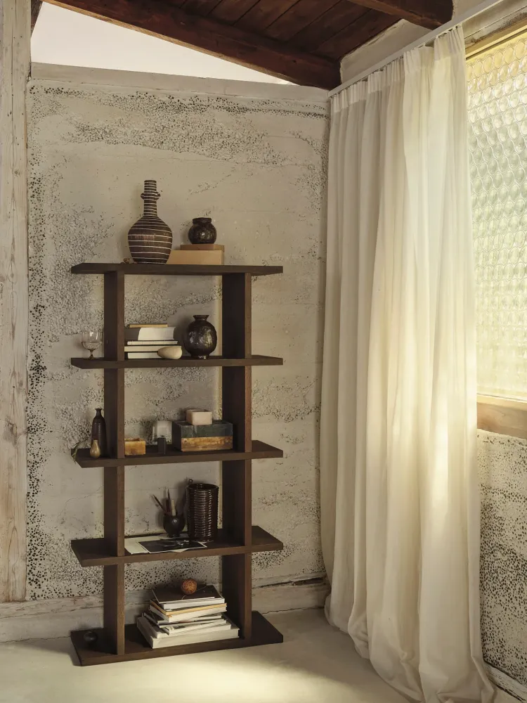Kona Bookcase - 1x4 - Dark Stained Oak Ferm Living - COM