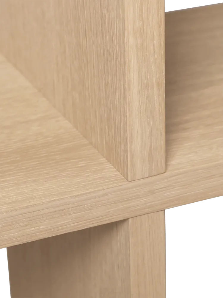 Kona Bookcase - 1x4 - Natural Oak Veneer Ferm Living - COM