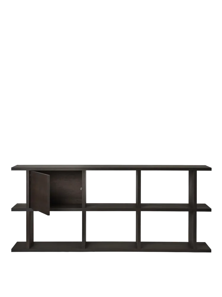Kona Bookcase Cabinet Insert - Dark Stained Oak Ferm Living - COM
