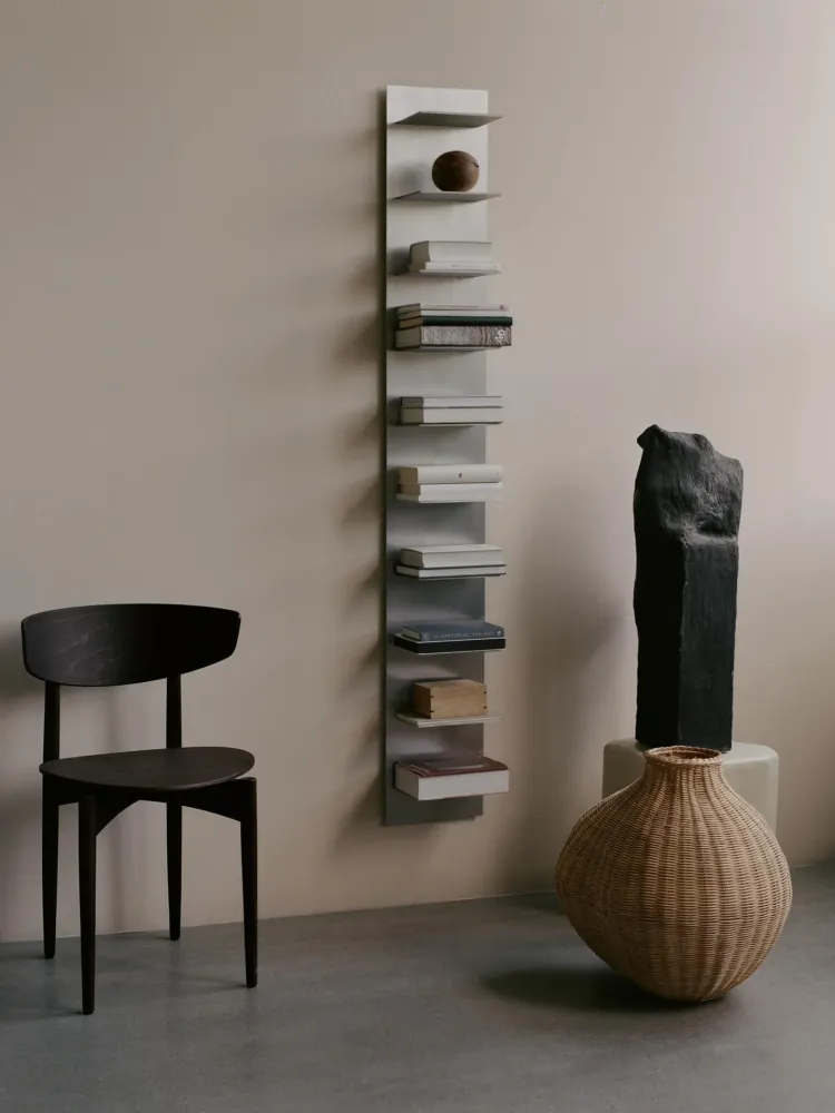 Lager Wall Shelf - Tall - Aluminium Ferm Living - COM