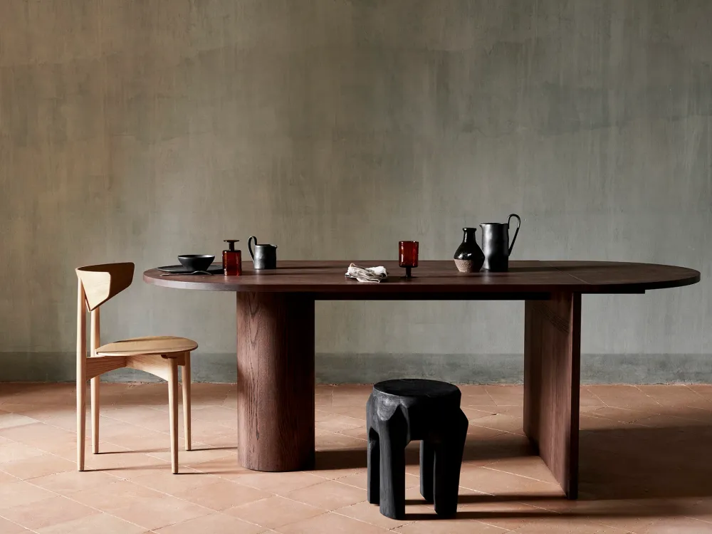 Pylo Dining Table - Dark Stained Oak Ferm Living - COM