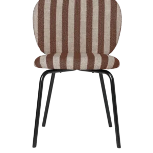 Rico Chair - Black - Louisiana - Sand/Chocolate Ferm Living - COM