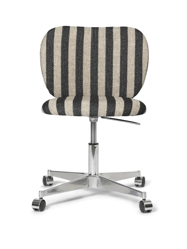 Rico Chair - Castors - Louisiana - Sand/Black Ferm Living - COM