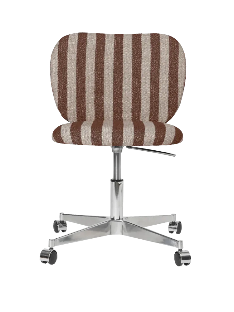Rico Chair - Castors - Louisiana - Sand/Chocolate Ferm Living - COM