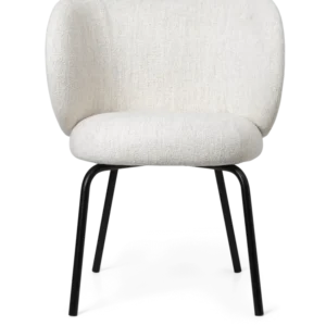 Rico Dining Chair - Black - Bouclé - Off-White Ferm Living - COM