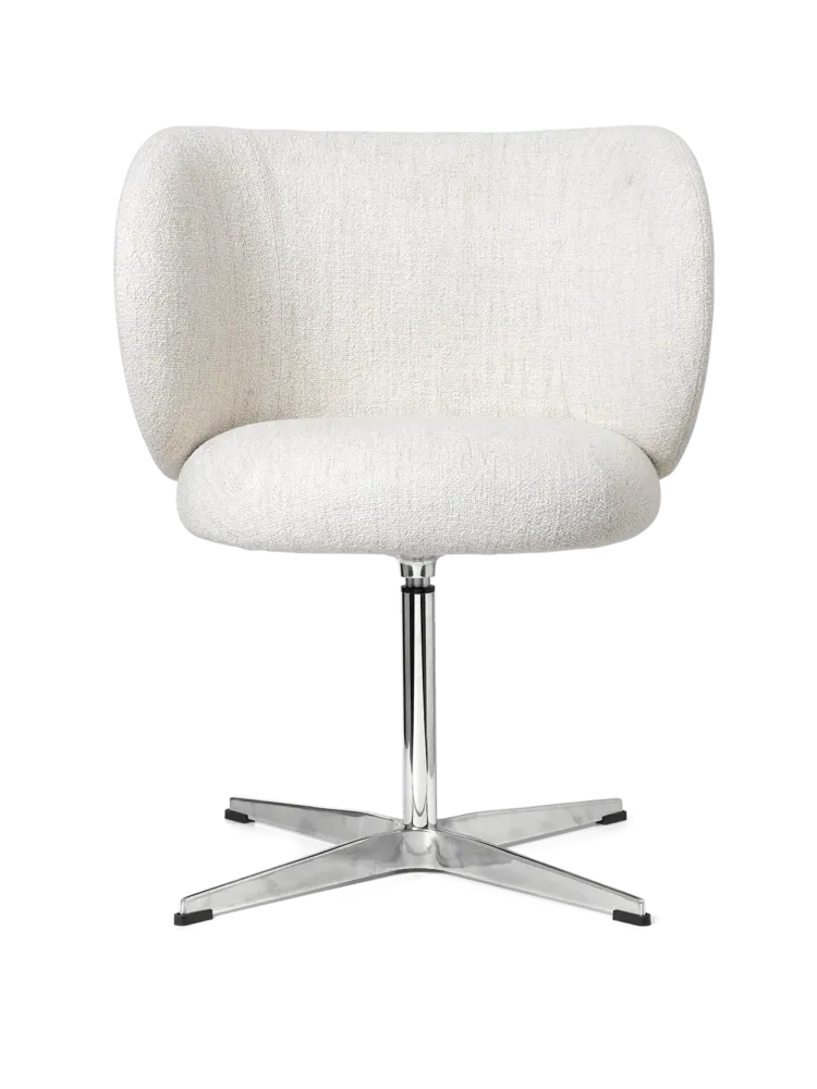 Rico Dining Chair - Swivel - Bouclé - Off-White Ferm Living - COM