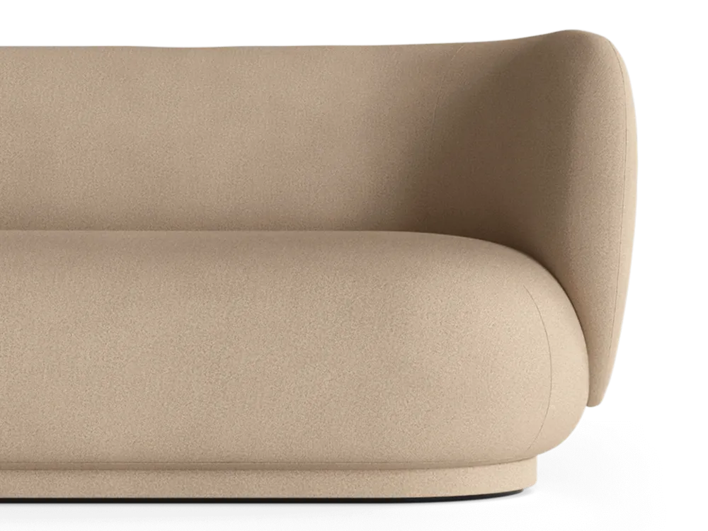 Rico Divan Right - Brushed - Sand Ferm Living - COM