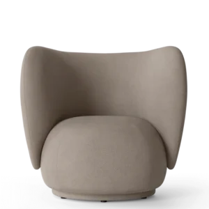 Rico Lounge Chair - Swivel - Brushed - Warm Grey Ferm Living - COM