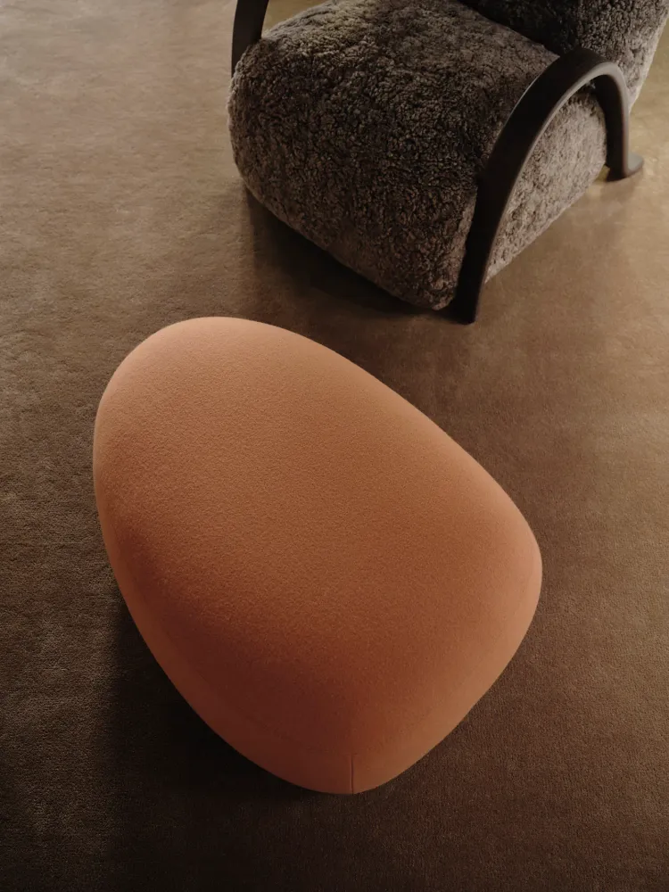 Rico Lounger Pouf - Tonus - Burnt Sienna Ferm Living - COM