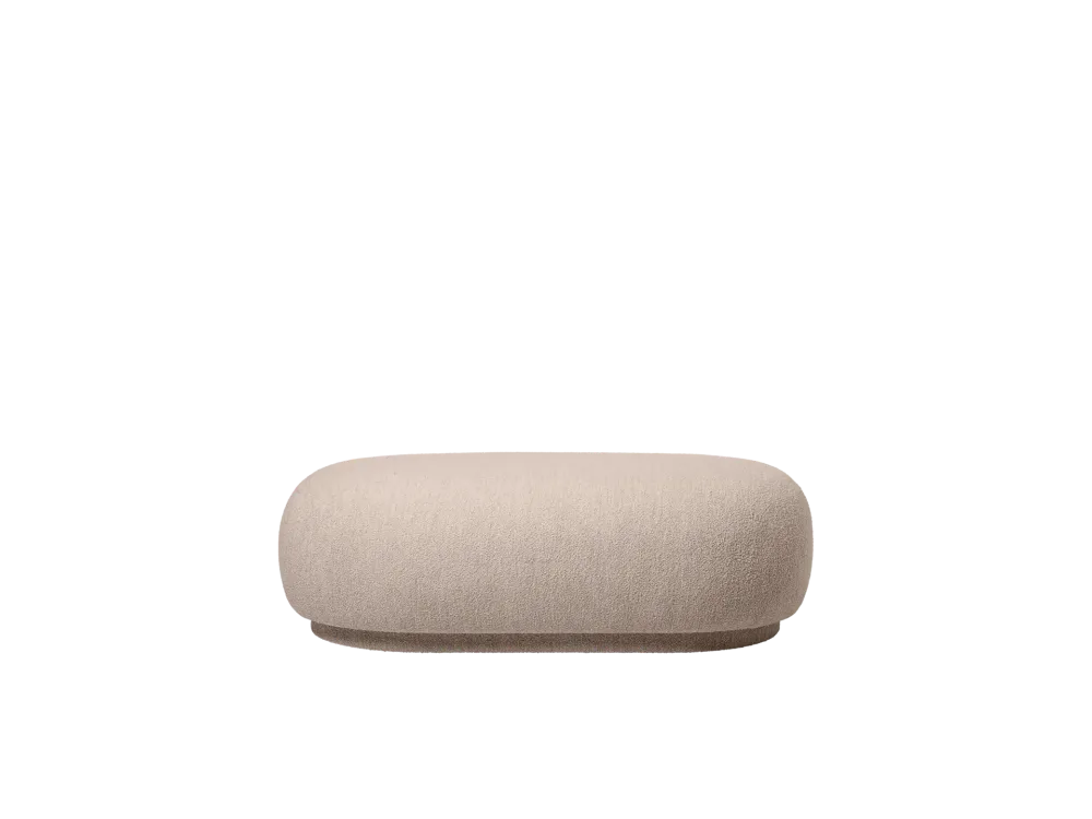 Rico Ottoman - Soft Bouclé - Natural Ferm Living - COM