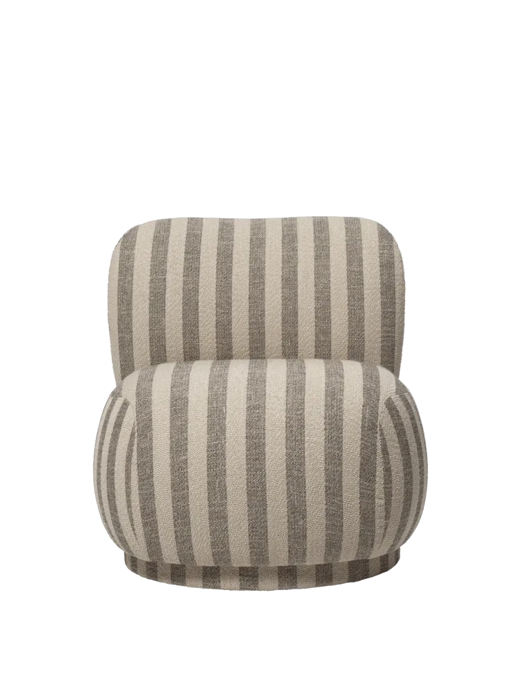 Rico Piccolo Lounge Chair - Louisiana - Sand/Off-White Ferm Living - COM
