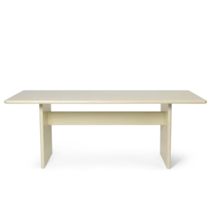 Rink Dining Table - 200 x 90 - Eggshell Ferm Living - COM