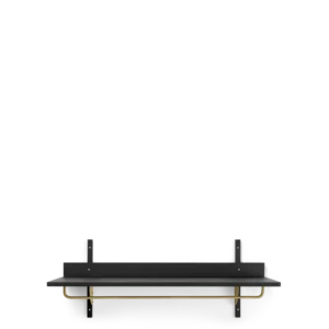 Sector Rack Shelf - Black Ash/Brass Ferm Living - COM