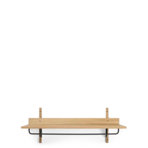 Sector Rack Shelf - Natural Oak/Black Brass Ferm Living - COM