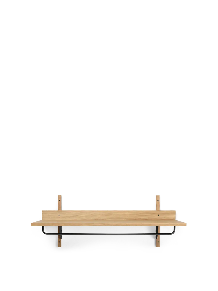 Sector Rack Shelf - Natural Oak/Black Brass Ferm Living - COM
