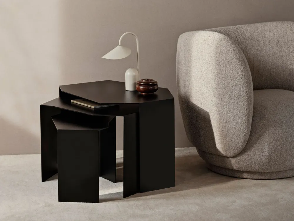 Shard Cluster Tables - Set 3 - Black Ferm Living - COM