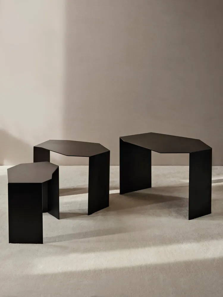 Shard Cluster Tables - Set 3 - Black Ferm Living - COM