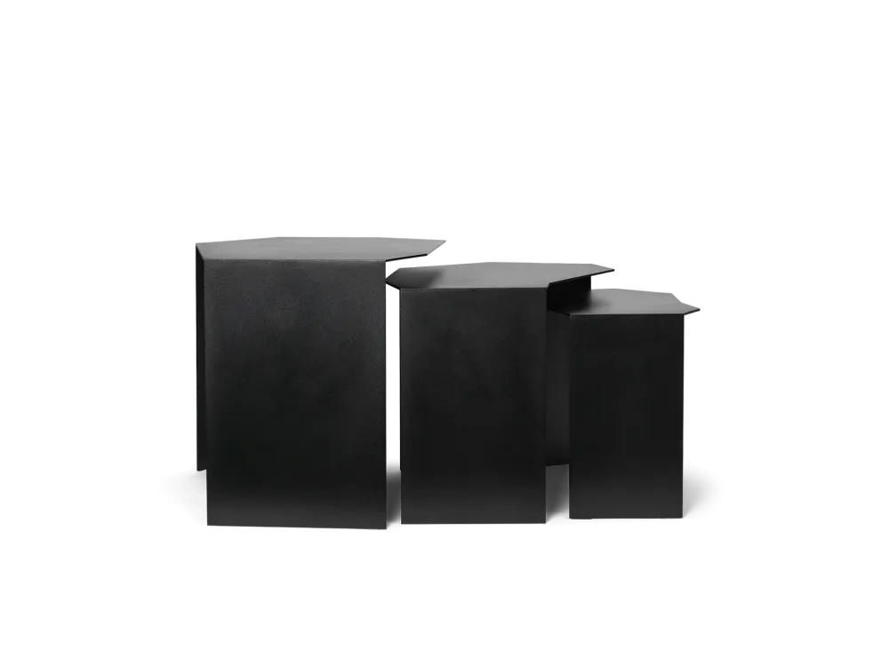 Shard Cluster Tables - Set 3 - Black Ferm Living - COM